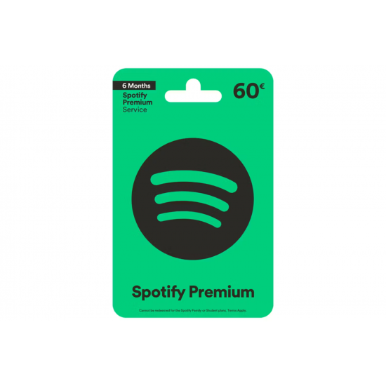 Gift Card Spotify 6 Meses