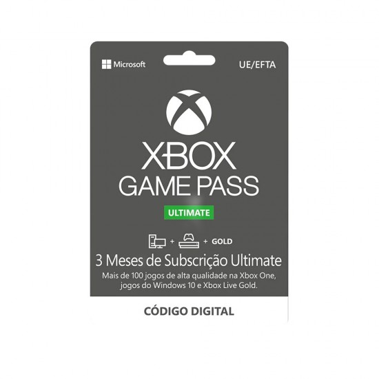 Game Pass Ultimate 3 Meses (Europa) | XBOX ONE & XBOX SERIES X|S (Código) - Jogo Digital
