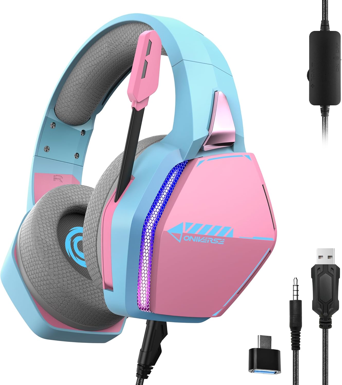 Oniverse - Gaming Headset Nebula - Diva Pink (Multiplataforma)
