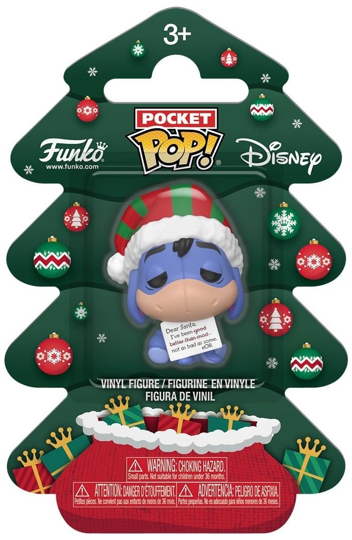 Porta-Chaves Funko Pocket POP! Holiday Tree: Winnie the Pooh - Eeyore